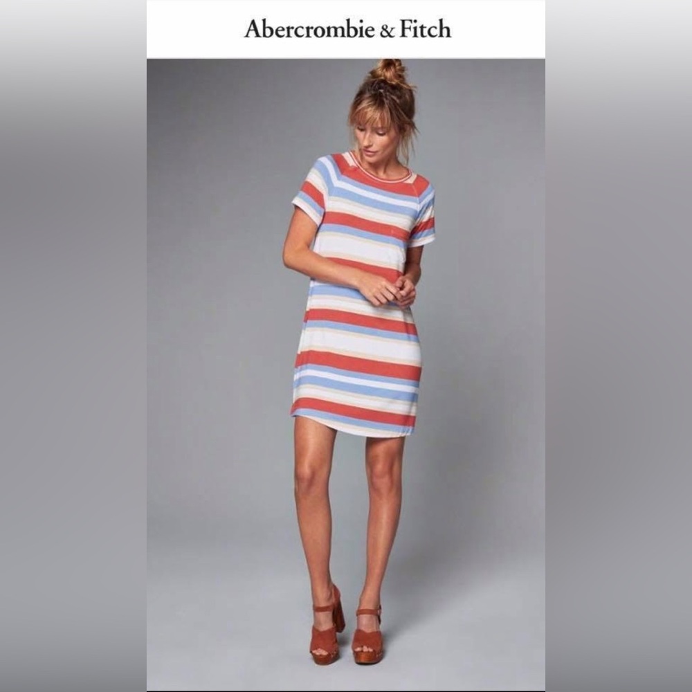 Abercrombie & Fitch Shirt Dress Striped Y2K Size XS